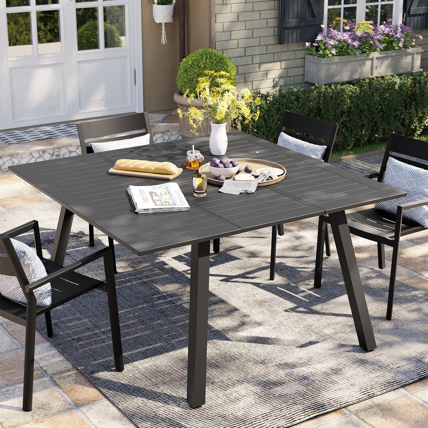 Duraboard and aluminum cordoba outdoor dining table sales
