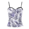 thumbnail image 3 of JAKANYQ Tankini à Armatures pour Femmes Haut de Maillot de Bain Rehausseur Sans Bas Rétro Charmant, TTG, 3 of 4