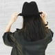thumbnail image 4 of Jumpingount Amplia aplicación Sombreros Trilby Última colección de accesorios Sombrero de fieltro Trilby vintage Gorra de fieltro Sombreros gris, 4 of 6