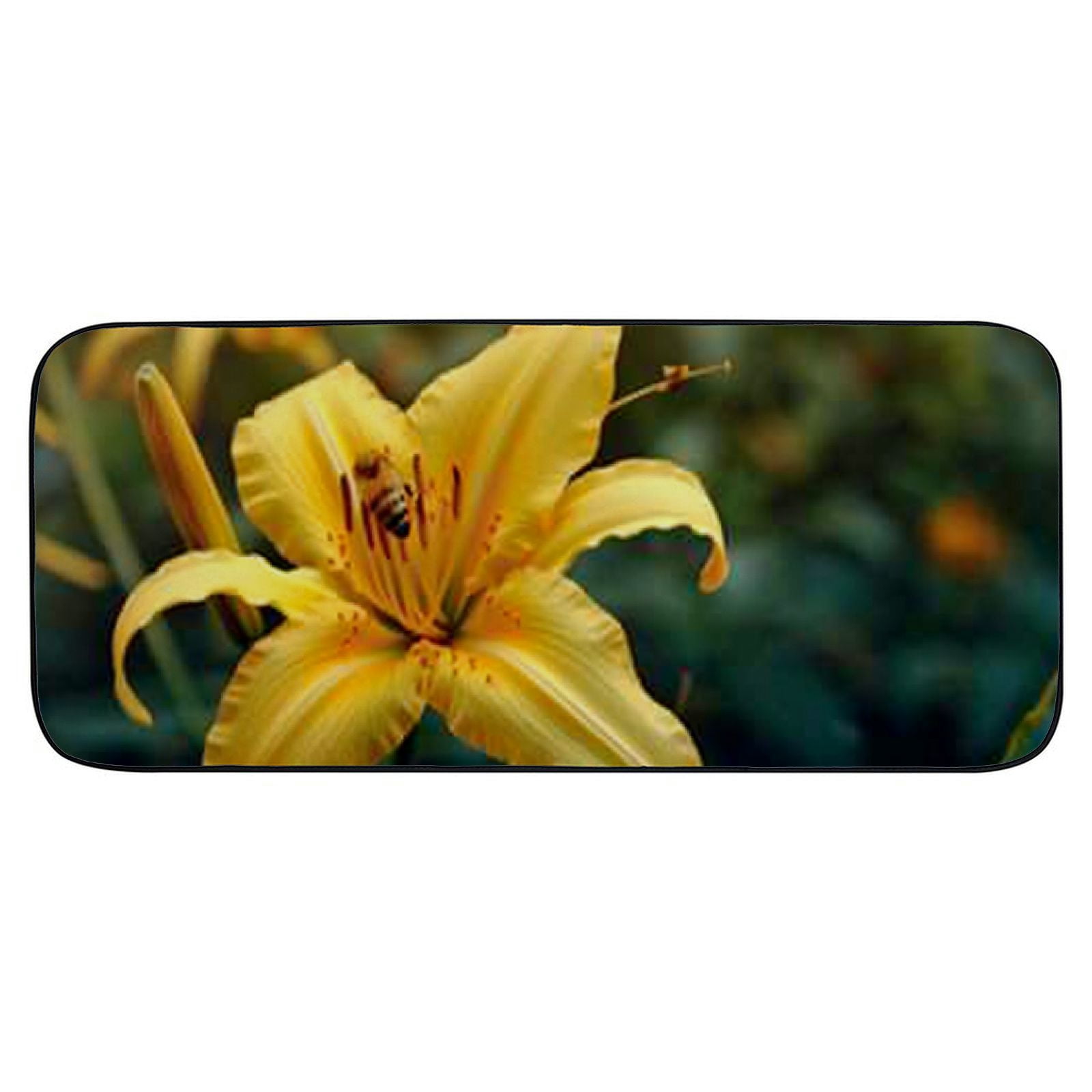 Heduofu Decorative Door Mat, Door Mat with Non-Slip Rubber Backing, Easy Cleaning, Traps Dirt, Rug for Entry, Patio, Garage  - Plants Nature Forest Flowers Cone and Landscape  19.68*47.24 in