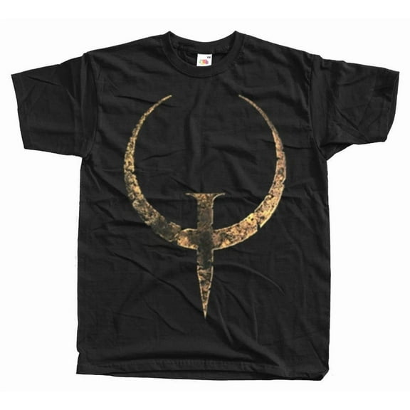 QUAKE 1 LOGO GAME T shirt BLACK WHITE SIZES FROM S TO 5XL | eBay