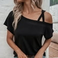 thumbnail image 2 of Giftesty Blouses for Women Fashion 2024 Fashion Woman Short Sleeve V-Neck Blouse Causal Pullover Pockets Tops, 2 of 6