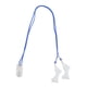 thumbnail image 3 of Cordón para audífono con clip transparente para evitar pérdidas, cordón azul para audífonos, para niños mayores, binaural, 3 of 14