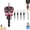 Red, variant on Two-Flute Counterbore with Depth Stop, Adjustable Depth Drill Bit Set with 1/4 Inch Hex Shank, Tapered Countersink Bits for Wood, Metal, MDF, Aluminum, DIY, Softwood & Hardwood (Red)