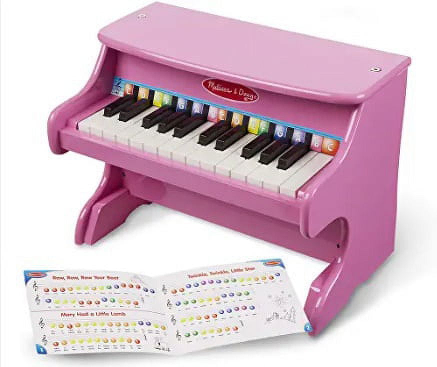 Piano for Toddlers, 25-key Children's Wooden Piano, Electronic Piano Musical Instrument, Pink Piano for Toddlers, 25-key Children's Wooden Piano, Electronic Piano Musical Instrument, Pink