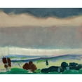 thumbnail image 2 of Arthur Beecher Carles 18x15 Gold Ornate Wood Frame and Double Matted Museum Art Print Titled - Landscape, Stormy Sky (circa 1912), 2 of 4