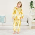 thumbnail image 5 of Fluffy Pajamas Set Fuzzy Winter Warm Pj Sets Pullover Tops and Long Pants Abstract Summer Background X-Small, 5 of 8