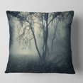 thumbnail image 2 of Designart Forest with Green Fog in Morning - Landscape Photography Throw Pillow - 16x16, 2 of 5