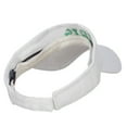 thumbnail image 3 of Irish Embroidered Cotton Knit Visor - White OSFM, 3 of 5