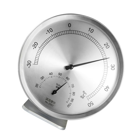 Homoyoyo Stainless Steel Hanging Thermometer and Hygrometer for Indoor and Outdoor Home Use, Accurate Temperature and Humidity Gauge