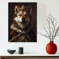 thumbnail image 5 of Dog Canvas Print Funny Swedish Vallhund Dog Painting Poster Vintage Wall Art Starry Night Artwork Picture for Bedroom Decor, 5 of 6