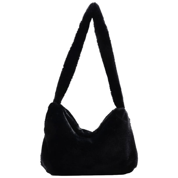 Bolsa de felpa suaves y cálidos para mujer mullidos para las axilas de noche retro Likrtyny Para Estrenar