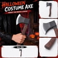 thumbnail image 5 of Adult Firefighter Axe Prop for Halloween Costume – Simulation Hatchet with Wood-Grain Handle for Cosplay Stage Decor (Light Brown), 5 of 5