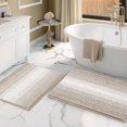 thumbnail image 1 of Juego de alfombras de baño BSICPRO de chenilla, 2 unidades, 1 of 5