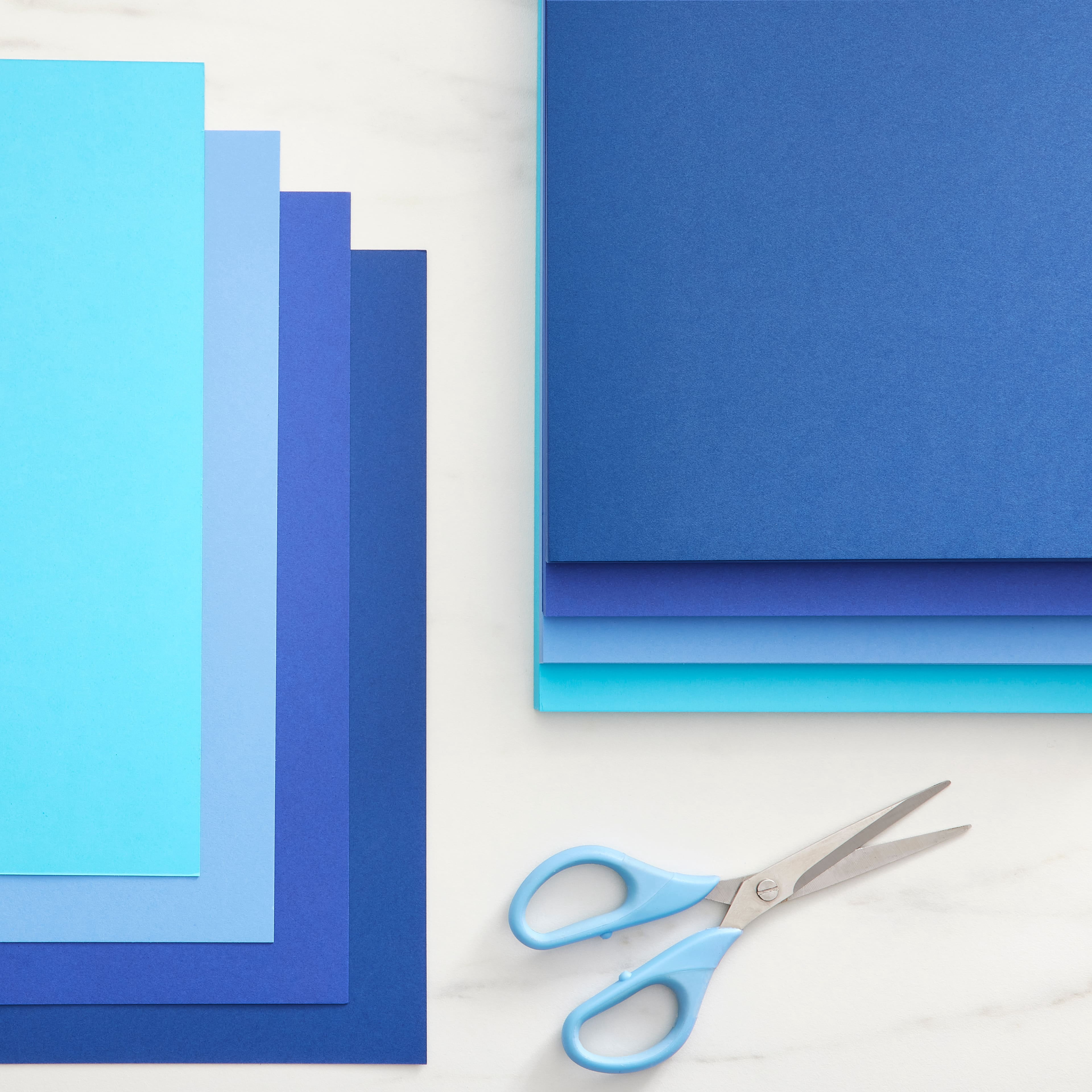 100 Sheets Blue Skies 8.5” x 11” Cardstock Paper by Recollections - Acid and Lignin Free Paper for Scrapbooks, Arts & Crafts - 1 Pack