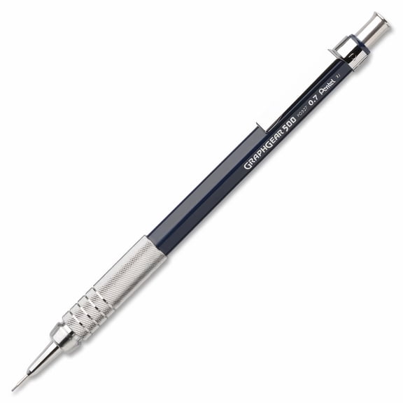 Pentel GraphGear 500 Drafting Pencil, .7mm, Blue (Pack of 12)