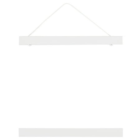 

Uxcell Magnetic Poster Hanger Frame 12 Inch Wide Wood Hangers Magnet Hanging Kit for Photos White