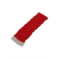 thumbnail image 4 of INSPIRE CHIC Women's Lace Arm Warmer Thumbhole Stretchy Knit Fingerless Gloves Red-Lace One Size, 4 of 7