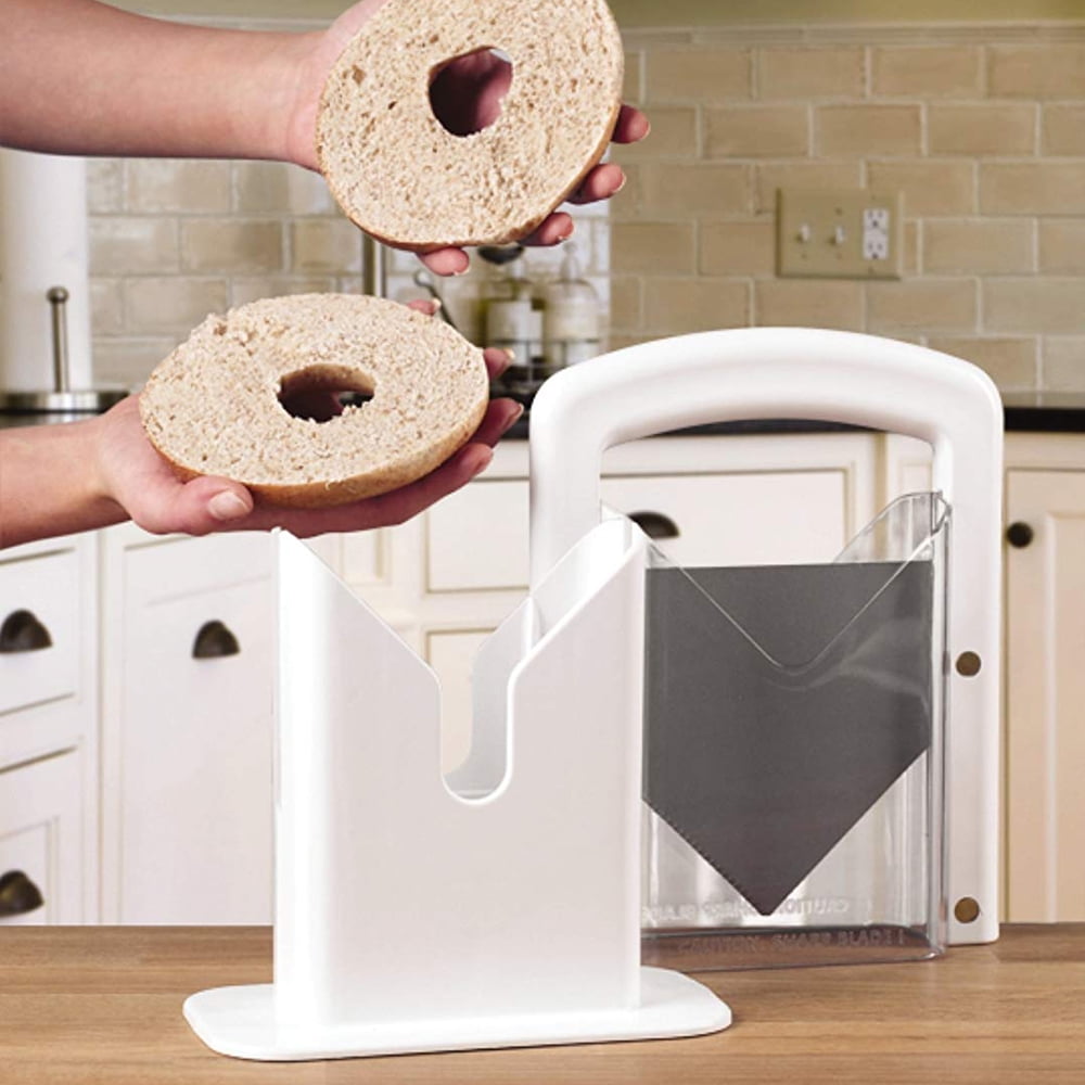 Jeobest Bagel Guillotine Slicer Bagel Biter Guillotine Bagel Cutter
