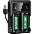 thumbnail image 1 of Paquete de batería carga rápida 2x2600mAh con estación de carga Xbox One/Xbox Series X/Xbox Series S/Xbox One X|S SWAMPOW Xbox, 1 of 3