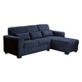 thumbnail image 2 of Sofá Love Chaise Derecho en L Eros 3 Plazas Azul para Sala, 2 of 8