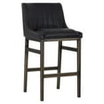 thumbnail image 2 of Home Square Halden 29.5" Modern Barstool in Black/Rustic Bronze - Set of 2, 2 of 5