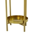 thumbnail image 5 of CosmoLiving by Cosmopolitan 32", 24"H Gold Metal Planter with Removable Stand (2 Count), 5 of 9