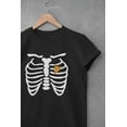 thumbnail image 5 of Old Glory Juniors Pizza Heart Skeleton Costume Short Sleeve T Shirt, 5 of 5