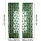 thumbnail image 3 of Cortinas de ventana navideñas | Cortinas festivas de poliéster rojo verde | Patrón único | Decoración navideña | Instalación fácil | Tela suave y duradera | 2 Pack | 140x100cm | 55x39in, 3 of 6
