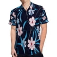 thumbnail image 4 of High Quality Hawaiian Shirts for Men Short Sleeve Aloha Beach Shirt Floral Summer Casual Button Down Shirts Blouses NE4L8R, 4 of 7