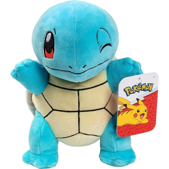 Pokemon 8" Squirtle Plush - Officially Licensed - Generation 1 Starter Figure - Quality Soft Stuffed Animal Toy - Gift for Kids, Boys, Girls - 2+