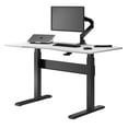 thumbnail image 1 of Desky Air Lift Zero Sit Stand Desk - White / 47.2" x 26.6" / Black, 1 of 10