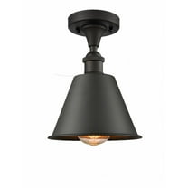 516-1C-OB-M8 Innovations Lighting Smithfield - 1 Light Semi-Flush Mount In Industrial Style-9.5 Inches Tall and 7 Inches Wide-Oil Rubbed Bronze Finish