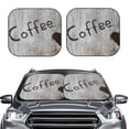 thumbnail image 2 of Windshield Sun Shade, Coffee Beans On Board Foldable Car Sun Shade Windshield for Front, 2 Pieces, 2 of 7