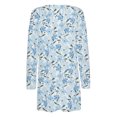 thumbnail image 5 of LOVZFMLL Cardigan pour Femmes, Cardigan Veste à Manches Longues à Col Rond à Imprimé Floral Tendance, 5 of 5
