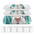 thumbnail image 3 of Hatsune Miku Wrinkle Free Sleep Upgrade Soft Zipper Closure Premium Duvet Cover Sets with High Thread Count, 3 of 5
