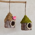 thumbnail image 4 of Cobertizo Paja Corteza Simulada Nido Pájaro Casita para Pájaros Accesorios para Plantas Jardín Bsvklp color Del Techo Del Pájaro Al Azar, 4 of 9