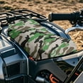 thumbnail image 3 of Uorisanigo ATV Seat Cover Gray Green Camouflage 4-Wheeler Seat Cover Compatible with Polaris Sportsman Polaris Scrambler Honda Rancher Seats Covers Protection, 3 of 7