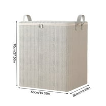 Qiweii Large Storage Bags for Clothes, Moving Bags Heavy Duty Extra Large with Reinforced Handle, Storage Containers for Organizing Bedding, Blanket, Sheets, Pillows, Toys, Christmas Decor