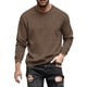 thumbnail image 2 of pstuiky camisas de hombre de manga larga, Sudadera deportiva informal de manga larga para hombre, color liso Tops de hombre m, 2 of 5