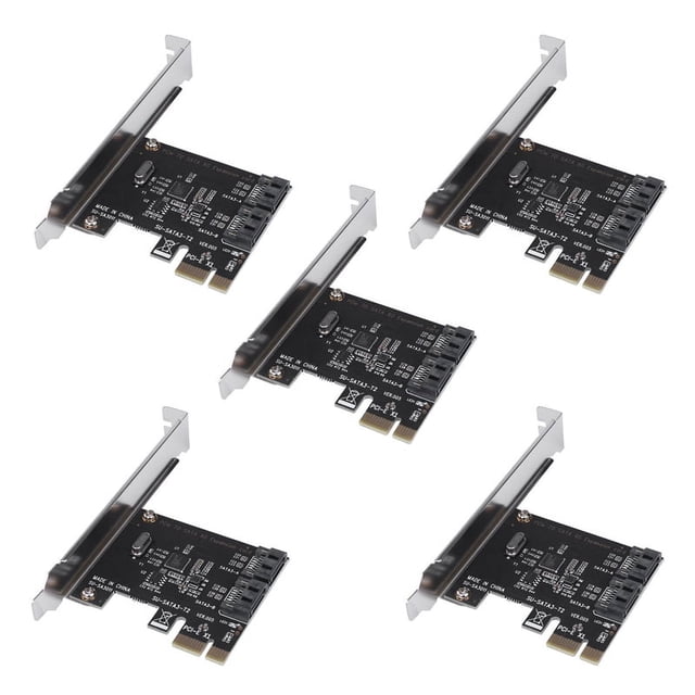 5X Pcie Pci Express A Sata3.0 2 Puertos Sata Iii 6G Adaptador de Tarjeta de Controlador de Expansión