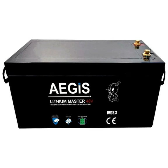Aegis Battery LiFePO4 48 Volt Automotive Battery, Group Size ALF-048075A Top Post, 850 CCA