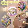 thumbnail image 4 of Jjfox Easter Egg Flower Diamond Art Hanging Kit For Special Shaped Rhinestone Diy Acrylic 5D Diamond Art Painting Window Pendants Home Garden Wall Hanging Double Sided, 4 of 6