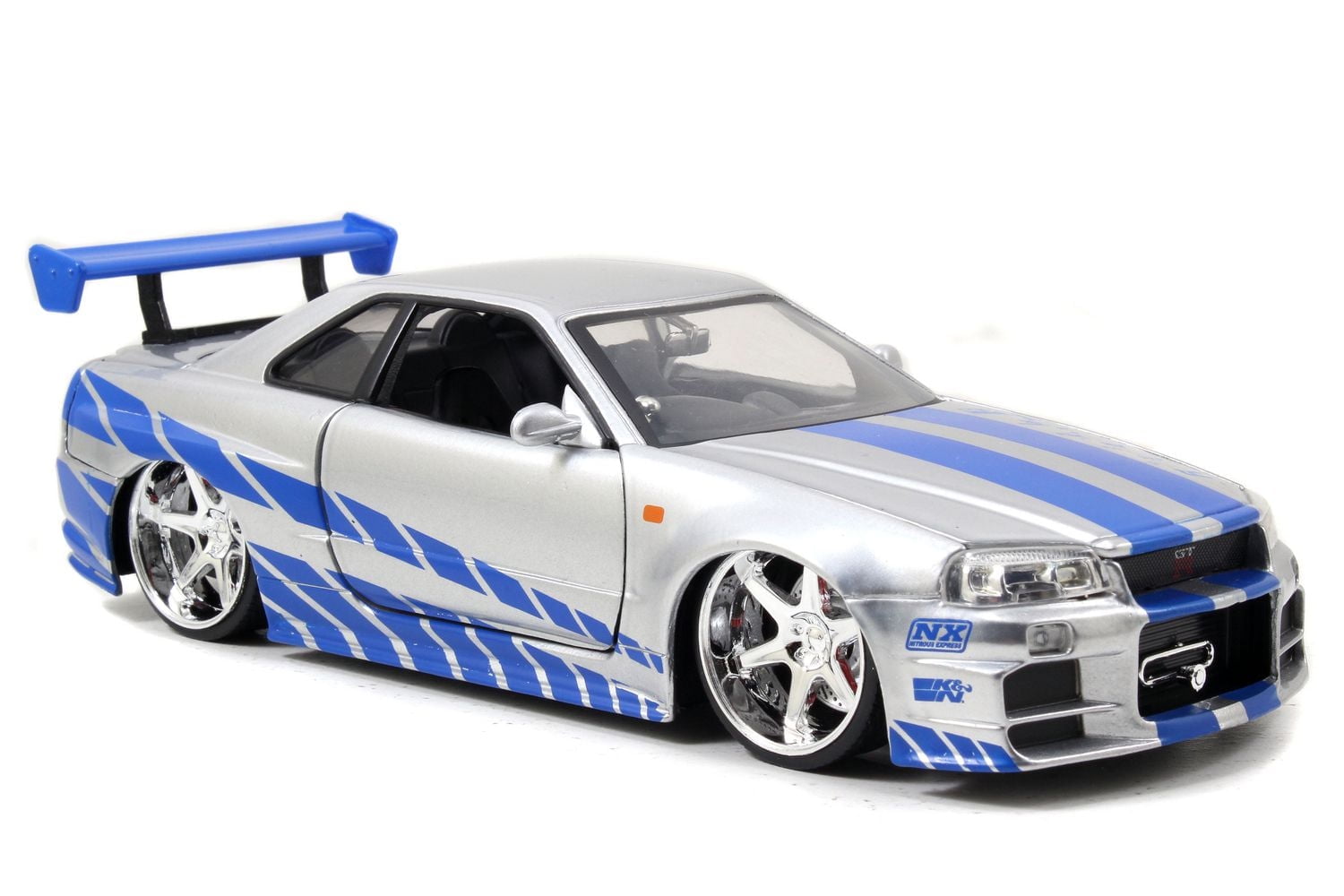 Jada Big Time Muscle 2002 Nissa GT-R (R34) Toy Vehicle