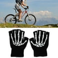 thumbnail image 3 of MANNYA Half Finger Skeleton Cycling Gloves 1 Pair Children Kids Outdoor Exercise Supply, 3 of 9