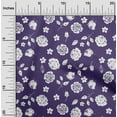 thumbnail image 1 of oneOone Viscose Jersey Purple Fabric Florals Dress Material Fabric Print Fabric By The Yard 60 Inch Wide, 1 of 1