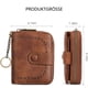 thumbnail image 2 of Cartera compacta para mujer, tarjetero de cuero genuino con bloqueo RFID, diseño exclusivo y plegado de varios niveles para llevar a diario, 2 of 5
