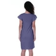thumbnail image 4 of Moomaya Summer Casual Dress w/ V Neck Flounce Sleeves Knee Length Tshirt Dresses, 4 of 6