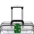 thumbnail image 5 of Disketp 2 Pcs Luggage Tag For Suitcase,Happy St. Patrick'S Day5 Leather Baggage Tag With Stainless Steel Loop Privacy Cover For Women Men Girls, 5 of 5