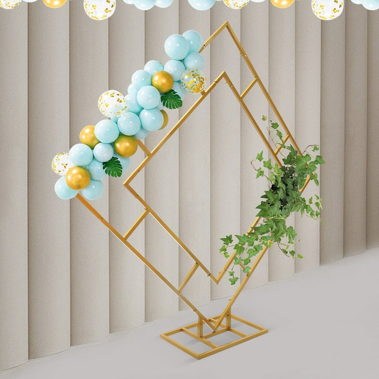 Gold Metal Arch Backdrop Stand Set – 3 Sizes (7.2FT, 6.6FT, 6FT) For Weddings, Parties, Photo Booths & Decor